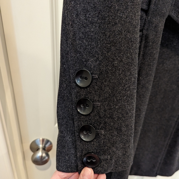 Guess Charcoal Gray Peacoat L - Picture 7 of 12